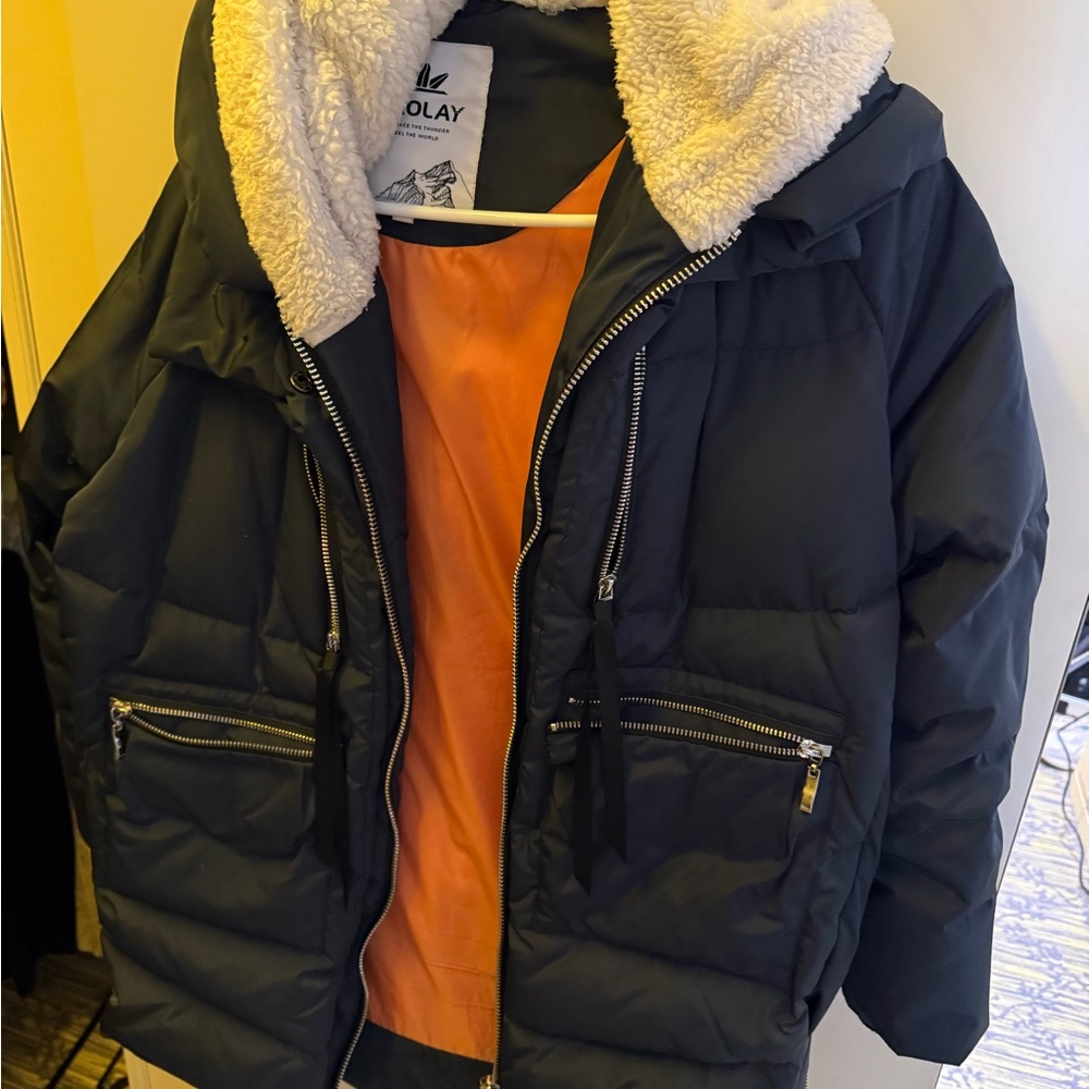OLAY Jacket with Orange Lining